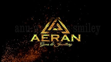 #Golden #particles #logo #intro