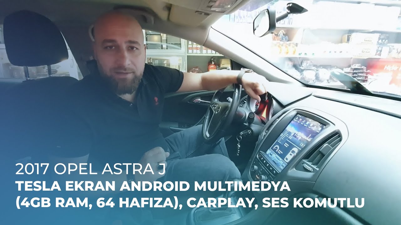 2017 Opel Astra J // Tesla Ekran Android Multimedya (4GB Ram, 64 Hafıza), CarPlay, Ses Komutlu