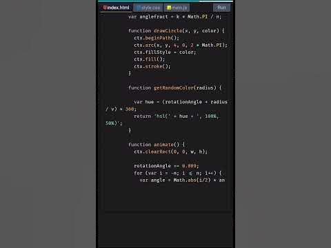 Create Spirograph Art with HTML Canvas | HTML5 Canvas Tutorial #shorts ...