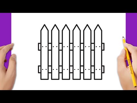 Video: How To Draw A Fence