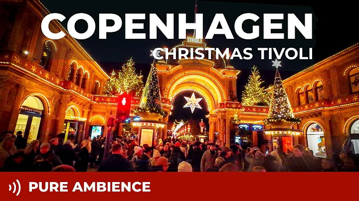 ✨ Magical Tivoli Christmas Market Copenhagen at Night | Calm Christmas Lights & Cozy Ambience 4K