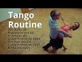 Tango basic routine  five step closed promenade