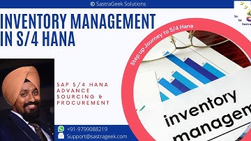 Inventory Management in S4 Hana