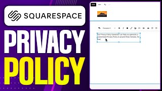 Datos How To Add a Privacy Policy on Squarespace (2026 Updated Tutorial) Guía
