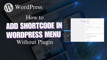 How to Add Shortcode in WordPress Manu Without Plugin