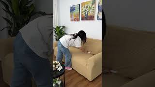 Easy installation of Easy-Going waterproof and durable couch cover#ieasygoing #slipcover #couchcover