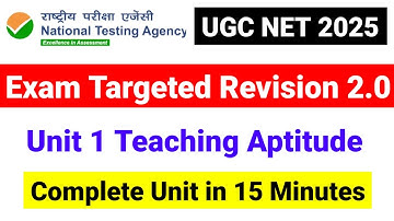 💥Class 1 Revision Series 2.0| Exam Targeted Study |UGC NET Paper 1 Teaching Aptitude |UGC NET MENTOR