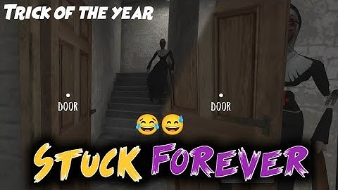Evil nun best trick for you stuck your nun with door forever you free #viral #horrorgaming #evilnun