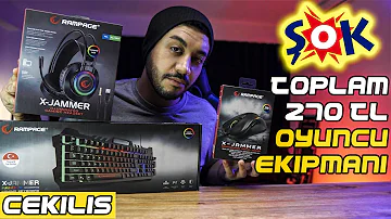 ŞOK MARKET'TEN ÇOK UCUZA OYUNCU EKİPMANLARINI İNCELEDİM - Rampage X-Jammer (Çekiliş)