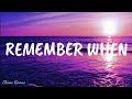 Tinashe - Remember When (lyrics)