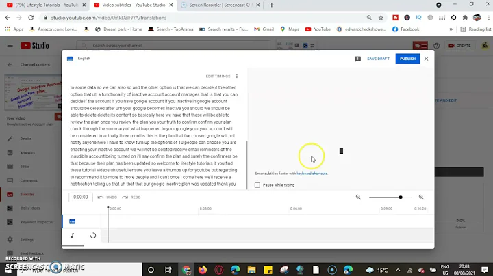 Auto - Generating YouTube Closed Captions CC || YouTube Automatic Subtitles
