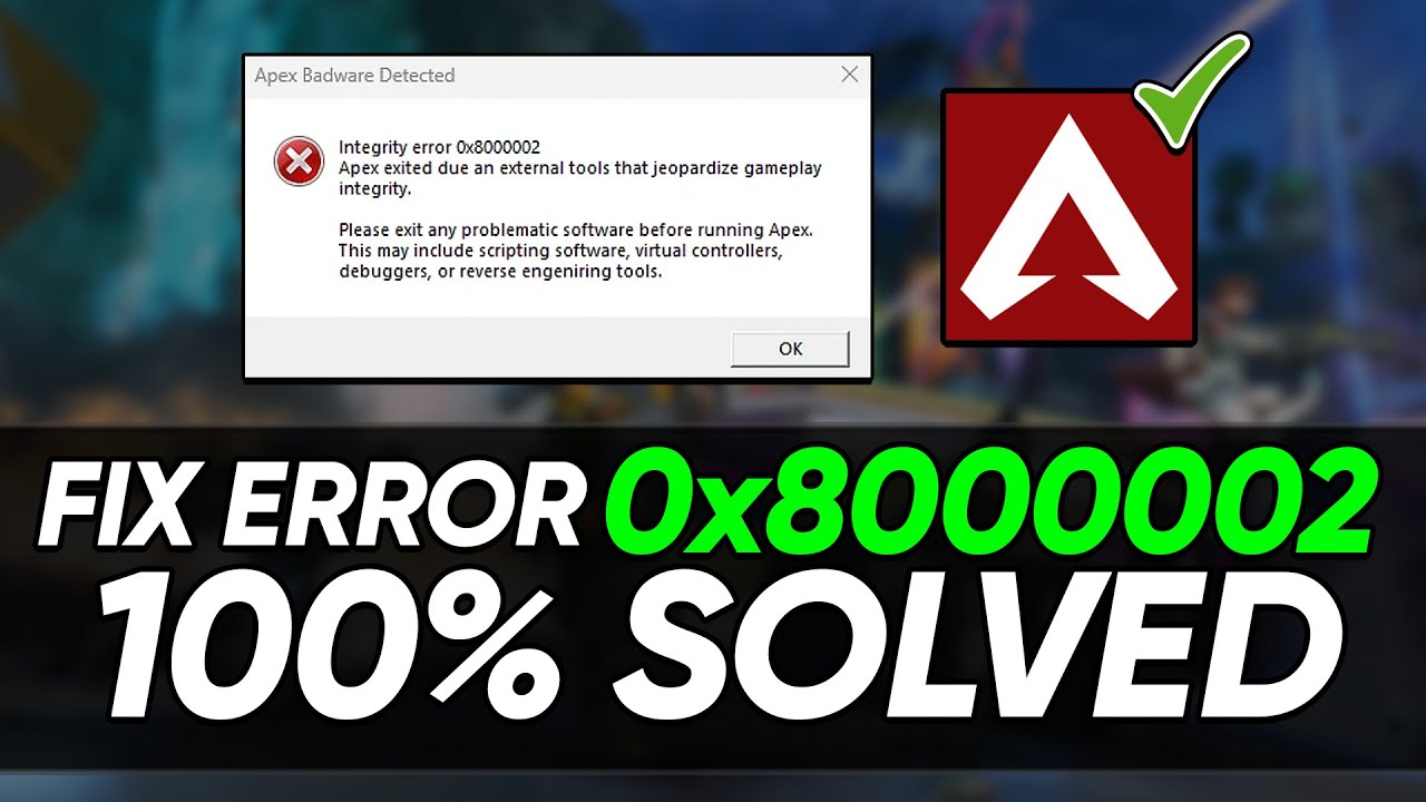 How to Fix Apex Legends Error 0x80000002 (2025)