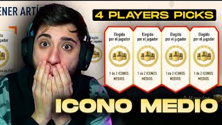 Me Hice 4 PLAYER PICKS de ICONO MEDIO en FIFA 23(SALE BRASILEÑO) ?