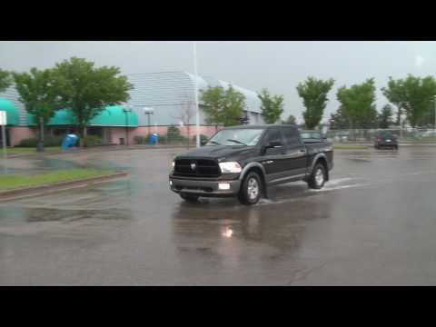 My 2010 Dodge Ram 1500 having fun with some friends in an empty parking lot that has a minor back up.