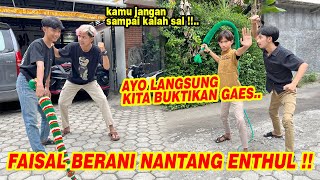 BOY BAWA ADIKNYA UNTUK NGELAWAN ENTHUL !! Battle pecut Enthul vs Faisal