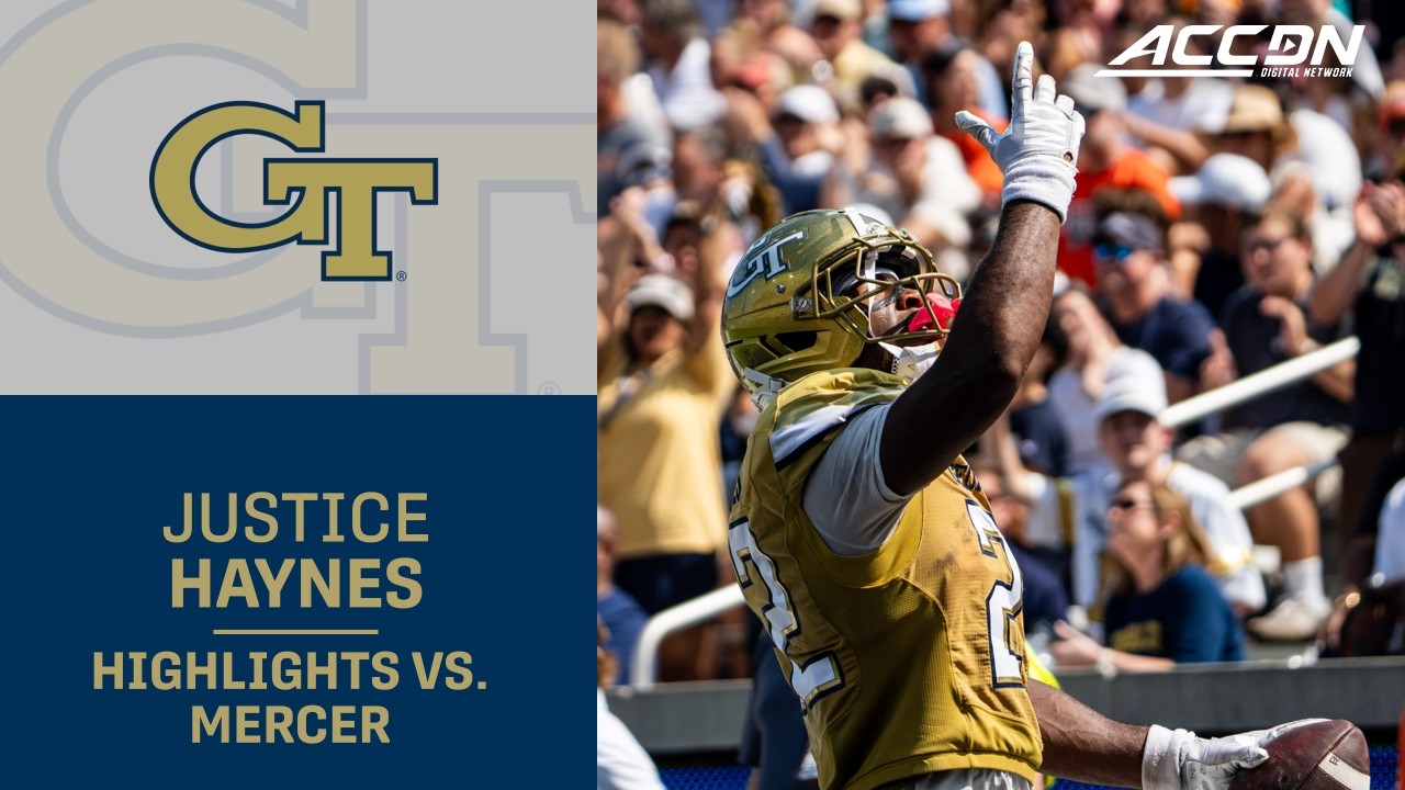 GT RB Justice Haynes Highlights vs. Mercer