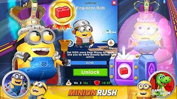 Minion Rush King Bob & Engineer Bob New Minion Unlock Gru