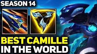 RANK 1 BEST CAMILLE IN SEASON 14 - AMAZING GAMEPLAY! | League of Legends