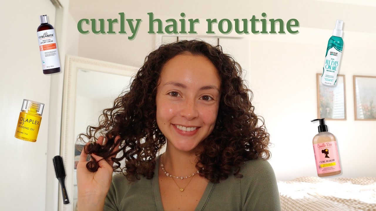 Easiest CURLY Hair Routine | low porosity and frizz free