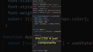 Best way to write CSS #shorts #react #js #css #typescript