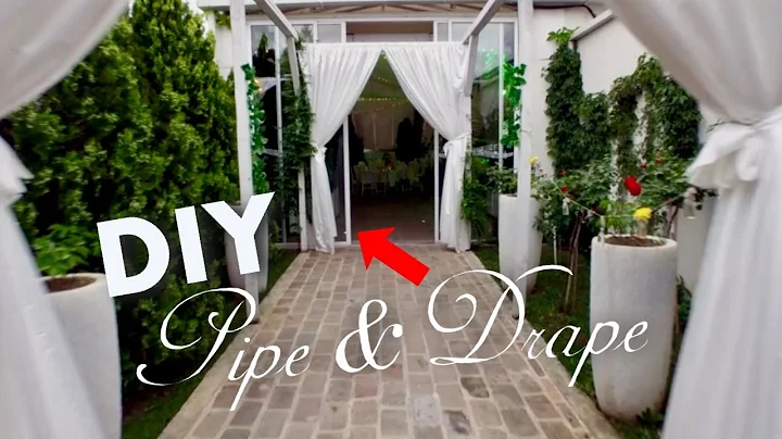 DIY Pipe And Drape Wedding Backdrops (How To Make Pipe And Drape)