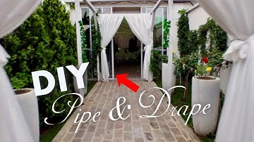 DIY Pipe And Drape Wedding Backdrops (How To Make Pipe And Drape)