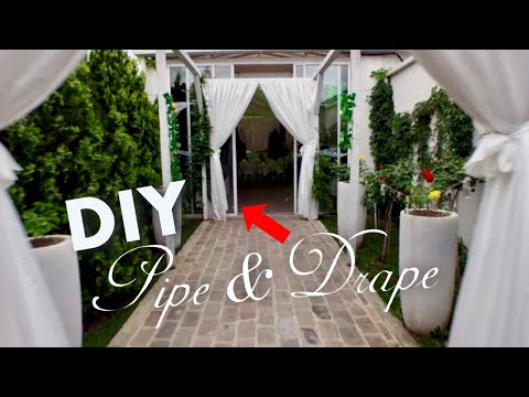 DIY Pipe And Drape Wedding Backdrops (How To Make Pipe And Drape)