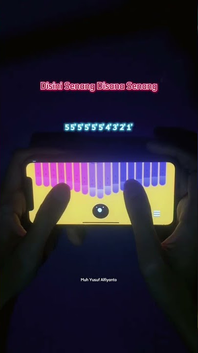 Disini Senang Disana Senang | Keylimba with Tabs #shorts #kalimba #keylimba