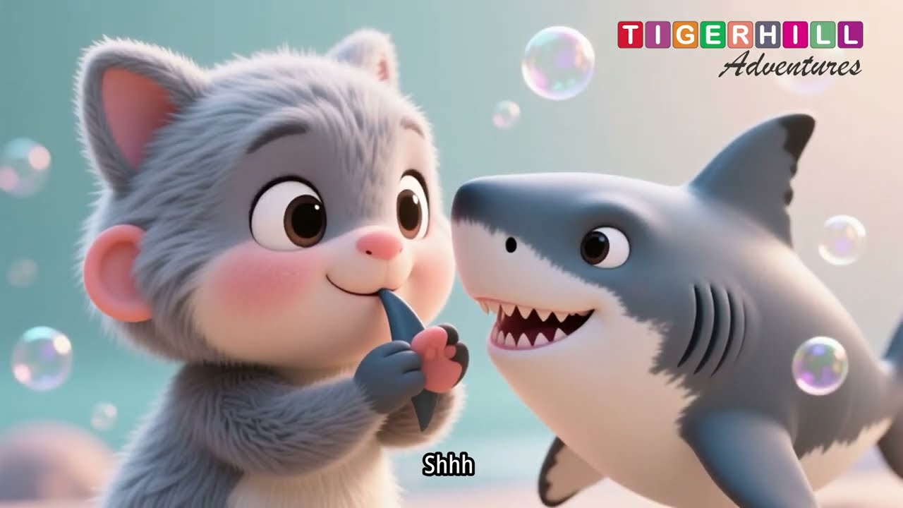 Cute Baby Shark's sleeptime 