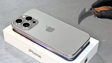 iPhone 15 Pro Natural Titanium Unboxing + Test! Before the Premiere iPhone 17 Pro - Aesthetic ASMR