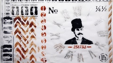 How to Make Your Own Stencil Printed Tissue for Backgrounds and Collage