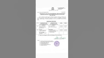 OU B.A & B.SC(cbcs)SEMESTER-II (REGULAR & BACKLOG) & SEMESTER-I (BACKLOG) RESCHEDULED TIMETABLE 2023