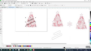 Corel Draw Tips & Tricks Christmas Tree with names CUT OUT part 3