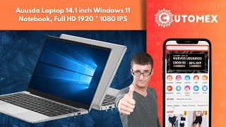 CUTOMEX | Auusda Laptop 14.1 inch Windows 11 Notebook, Full HD 1920 * 1080 IPS