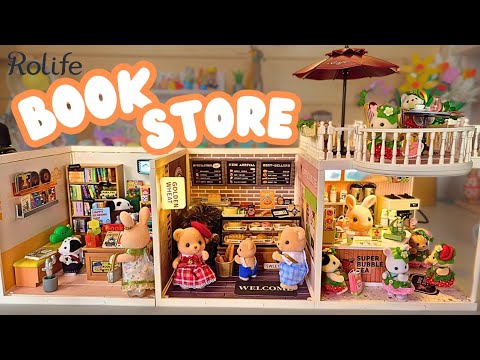 Building the Rolife Super Creator Fascinating Book Store 📚✨ (Perfect for Sylvanians!)