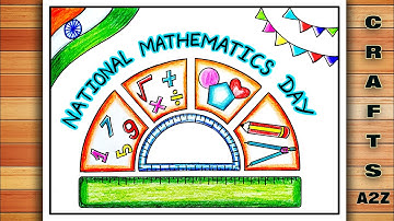 National Mathematics Day Drawing | Front Page Design of Mathematics | Maths Front Page Design