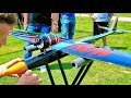 WOW !!! VERY VERY VERY FAST / HJK MONSTER RC SPEEDER WITH TURBINE ENGINE MAIDEN FLIGHT DEMONSTRATION