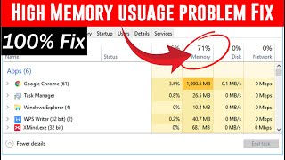 Fix hIgh RAM Usage & High Memory Problems in Windows 10 — Fast & Easy Solution!