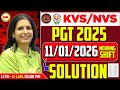 KVS / NVS PGT 2025 | 11/01/2026 Morning Shift Solution 🔥 | Full Analysis | Mannu Rathee Mam