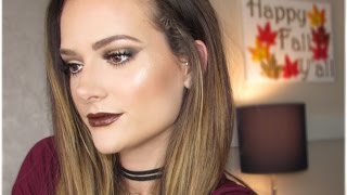 TALK THRU FULL GLAM FALL MAKEUP TUTORIAL| Lauren Benet