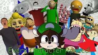 Every Baldi's Basics Character RANKED! - L is Weegee