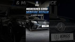 Mercedes C200 misfire repair & minor service completed at Kings Auto Garage .