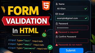 Form Validation in HTML || Web Designing & Publishing Tools || O’level M2-R5.1 || #zedking