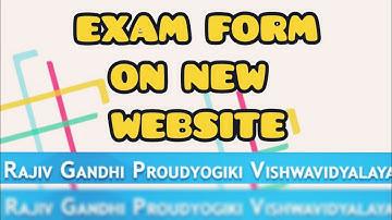HOW TO FILL #RGPV #EXAM #FORM