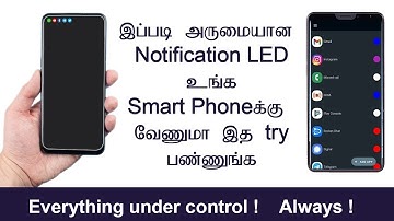 Enable LED Notification Icon On Android | Customize Notification LED Light In Any Android 2022 Tamil