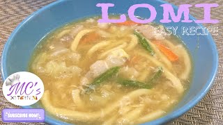 easy LOMI recipe | How to cook Pork Lomi | Paano magluto ng Lomi | #016