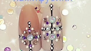 КАМИФУБИКИ КОНФЕТТИ ДИЗАЙН НОГТЕЙ NEW NAIL ART TUTORIAL