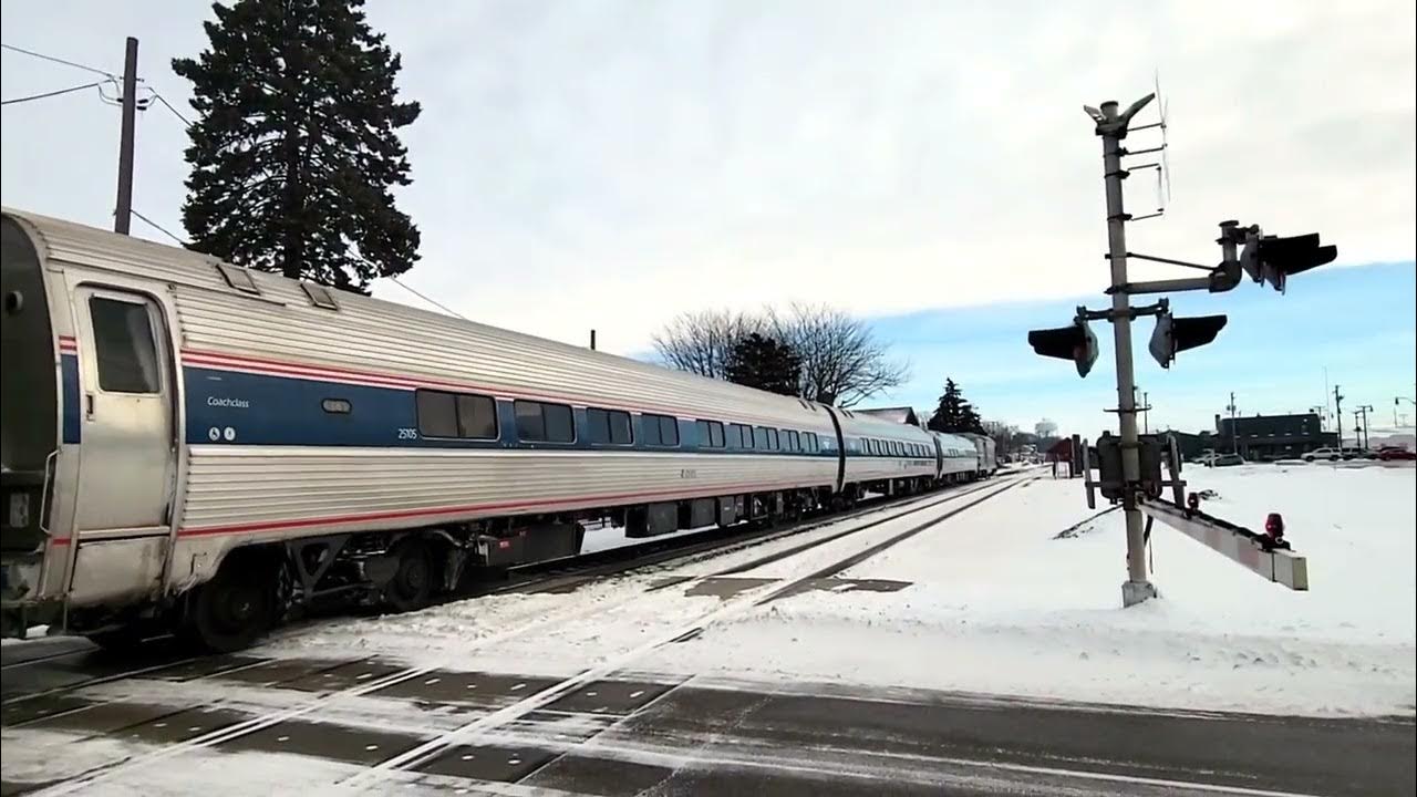 Amtrak Illinois Zephyr pulling into the Plano, IL Train Station YouTube