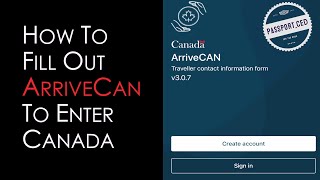USA to Canada Border Crossing (How To Fill Out ArriveCan App) screenshot 5