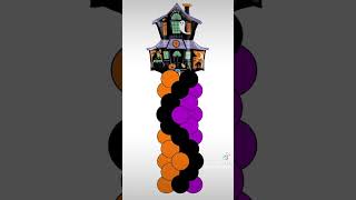 Spooky balloons columns!!!